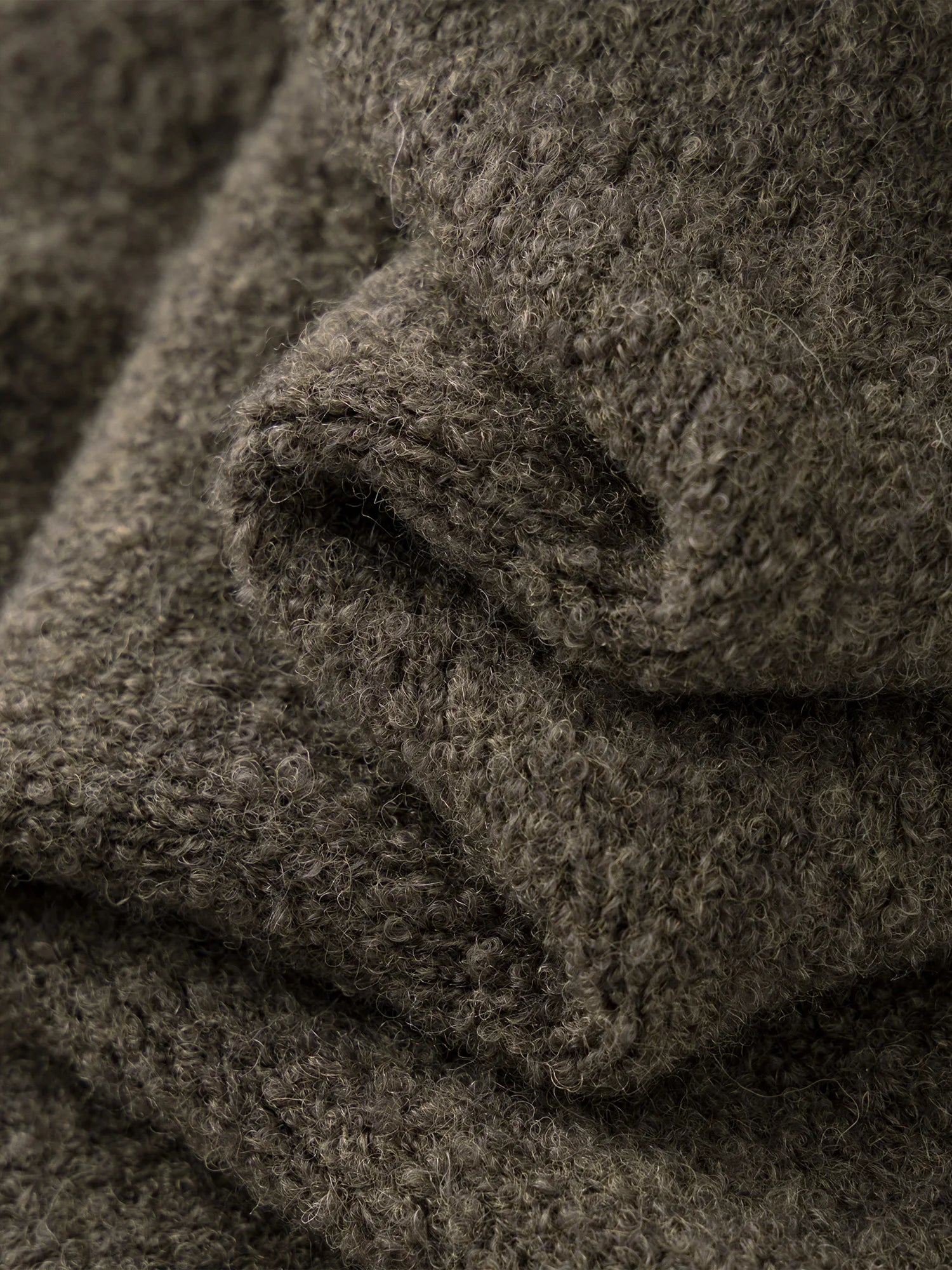 Wool Blend Knit Cardigan Sweater