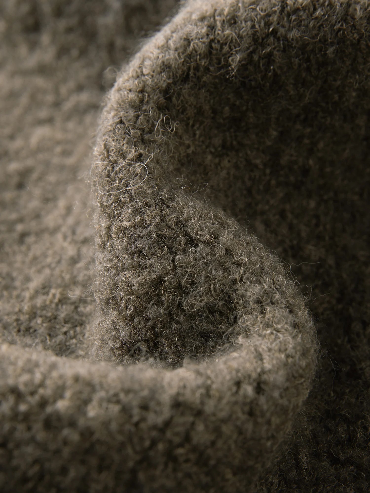 Wool Blend Knit Cardigan Sweater