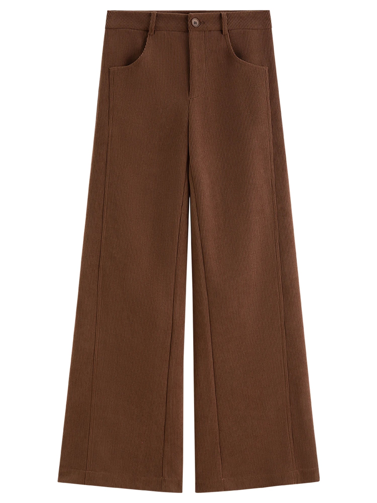 Retro Loose Fitting Straight Leg Casual Trousers