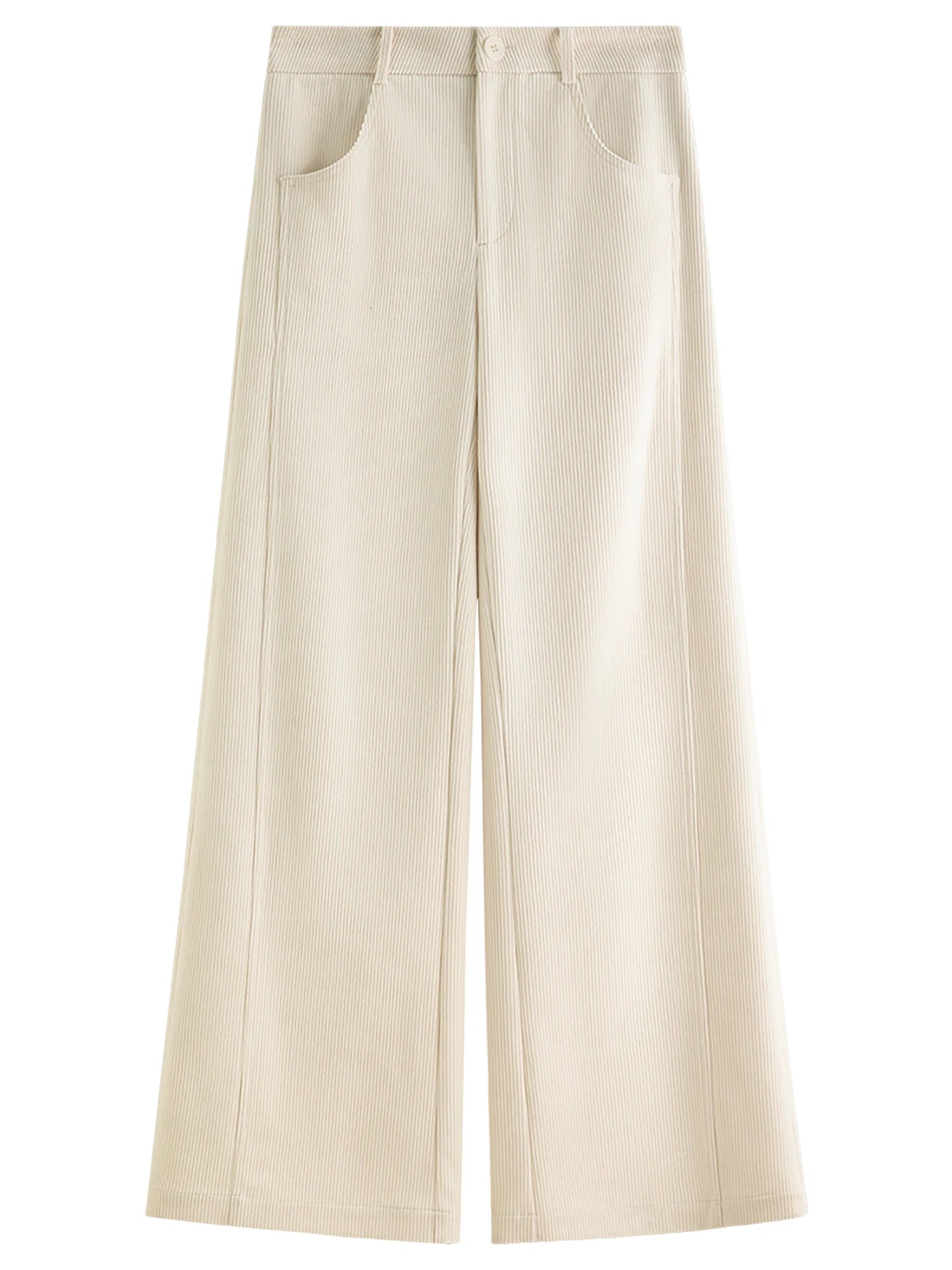 Retro Loose Fitting Straight Leg Casual Trousers
